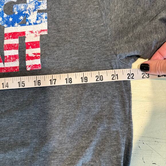 George Straight Country Gray Flag Tee Size XL Fair Western Cowboy - Picture 4 of 7